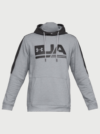 Pánská mikina UNDER ARMOUR MICROTHREAD FLEECE GRAPHIC - šedá