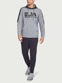 Pánská mikina UNDER ARMOUR MICROTHREAD FLEECE GRAPHIC - šedá