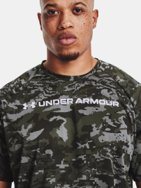 Pánské triko Under Armour TECH ABC CAMO SS - zelené