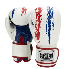 Boxerské rukavice Super Pro Combat Gear Talent - bílé