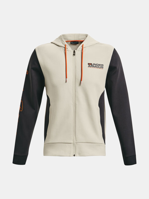 Pánská mikina UNDER ARMOUR SUMMIT KNIT FZ HD - hnědá