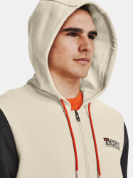 Pánská mikina UNDER ARMOUR SUMMIT KNIT FZ HD - hnědá