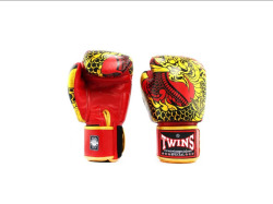 Boxerské rukavice TWINS FBGVL3-52 - zlato/červené