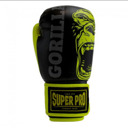 SUPER PRO Dětské  Boxerské rukavice Gorilla - černo/neonové