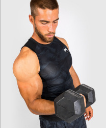 Rashguard VENUM bez rukávu Electron 3.0 - černý