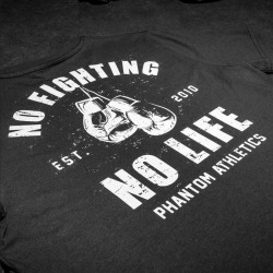 Pánské Tričko PHANTOM No Fighting / No Life - černé