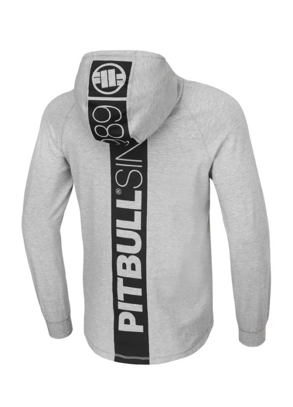 Pitbull West Coast Tričko s dl.r. Spandex  Hilltop 210 - šedé