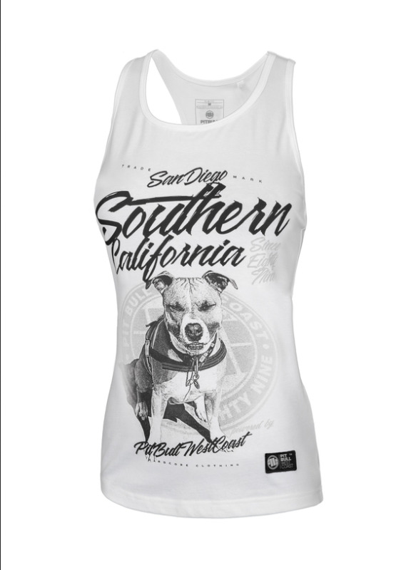 PitBull West Coast Dámský tílko Slim Fit So Cal 18 - bílé