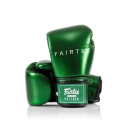 Boxerské rukavice Fairtex Metallic BGV22 zelené