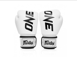 Fairtex Boxerské rukavice ONE Limited - bílé