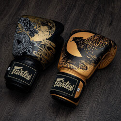 Boxerské rukavice Fairtex Harmony Six - černo/zlaté