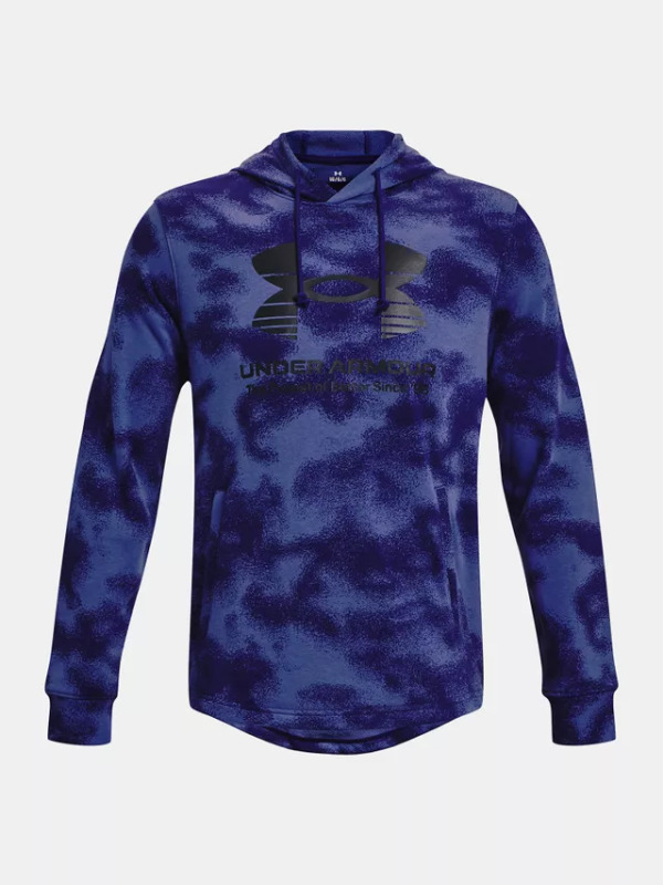 Pánská mikina UNDER ARMOUR UA Rival Terry Novelty - modrá