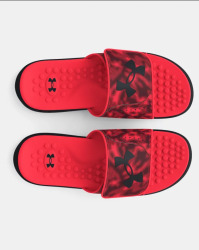 Pantofle UNDER ARMOUR UA Ignite Pro Graphic Strap Slides - černo/červené