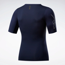 REEBOK Kompresní triko Fitness Compression Tee SS - modrý