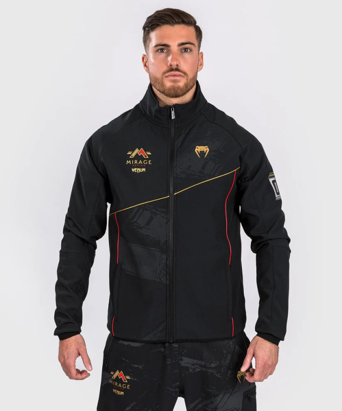 Pánská Softshellová bunda VENUM Mirage x - černo/zlatá