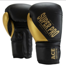 Boxerské rukavice Super Pro Combat Gear Ace - černé
