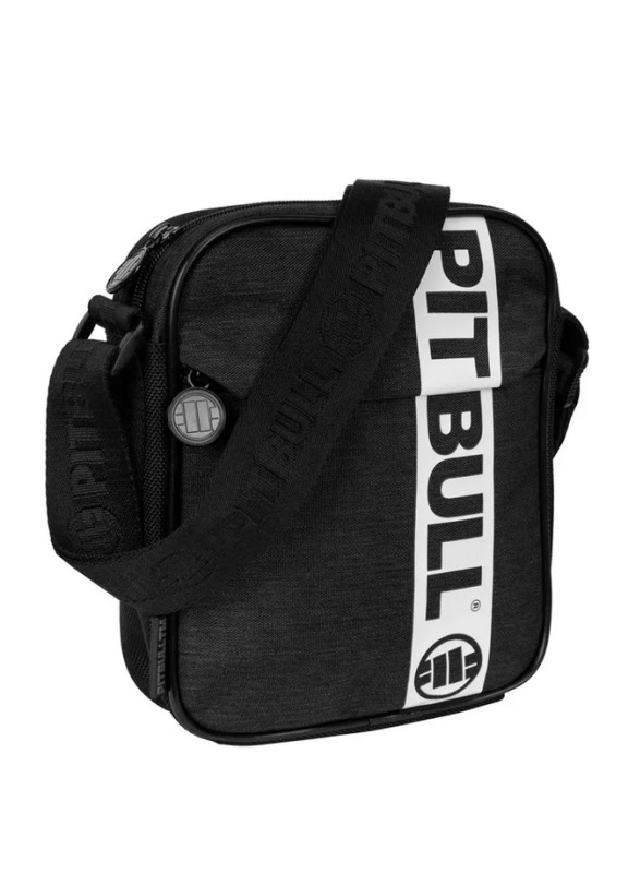 PITBULL WEST COAST Pánská taška Hilltop II  - černo/bílá