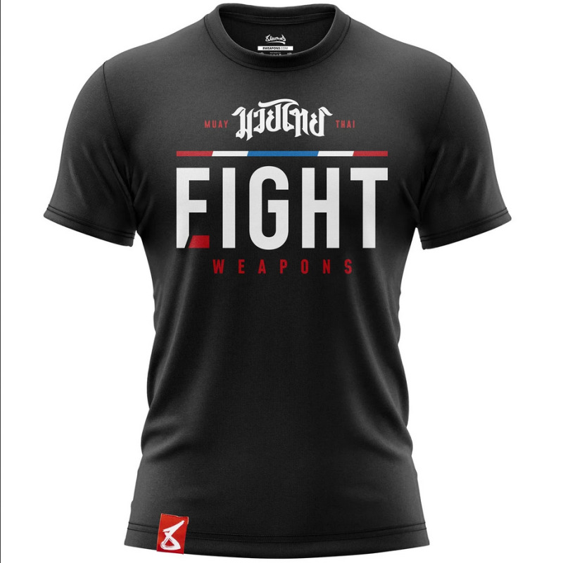 Pánské Muay Thai tričko 8 weapons The Fight - černé