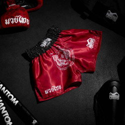 Muay Thai trenýrky PHANTOM sak yant - červené