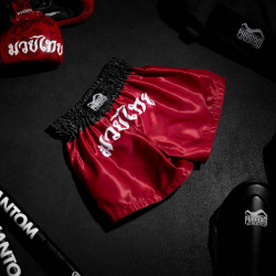 Muay Thai trenýrky PHANTOM sak yant - červené