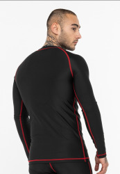 Rashguard TAPOUT s dl. rukávem BEDROCK - černý