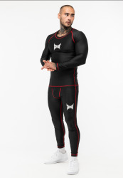 Rashguard TAPOUT s dl. rukávem BEDROCK - černý