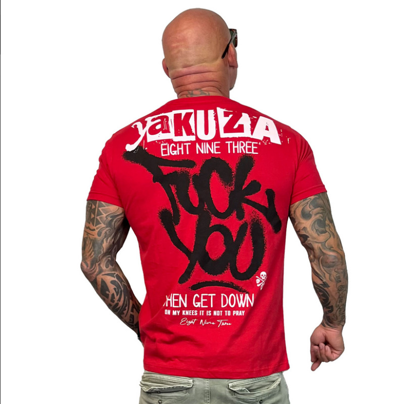 Yakuza Pánské tričko FU - červené