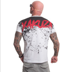Yakuza Pánské tričko SPLASH ALLOVER - bílo/černé