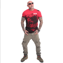 Yakuza Pánské tričko Horror Allover - červené