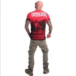 Yakuza Pánské tričko Horror Allover - červené