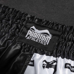 Muay Thai trenýrky PHANTOM Legend - černo/bílé