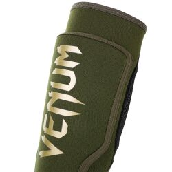 Chrániče holení s nártem VENUM "Kontact EVO" - Khaki/Gold