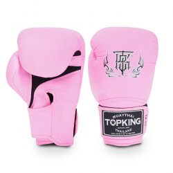 Boxerské rukavice TOP KING Super Air Single Tone - růžové