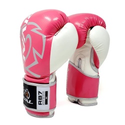 Boxerské rukavice RIVAL RB7 FITNESS PLUS - růžovo bílé