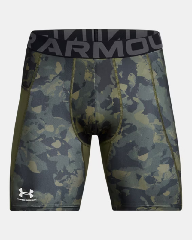 Under Armour Kompresní šortky HG Printed - zelené