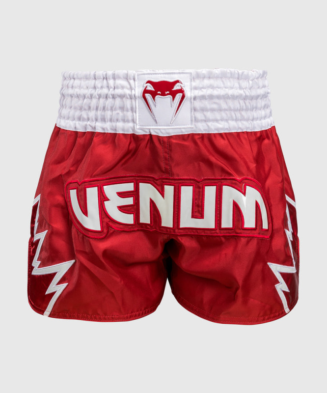 Thai trenýrky Venum Inferno - červeno/bílé