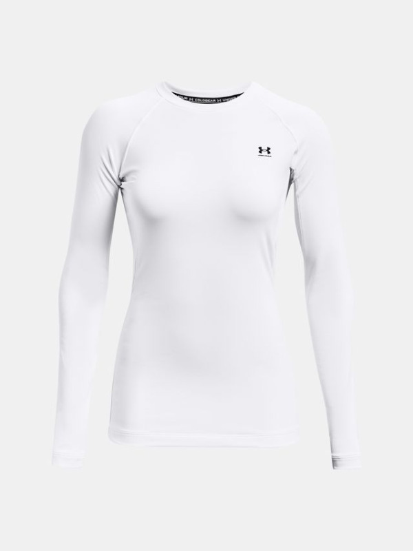 Dámské triko Under Armour Authentics Crew - bílé