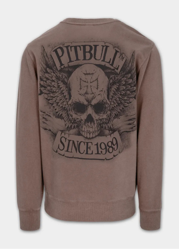 PitBull West Coast Pánska mikina BITE ME - burgury