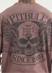 PitBull West Coast Pánska mikina BITE ME - burgury