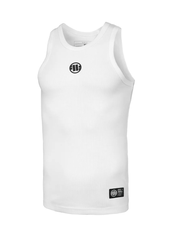 Pitbull West coast Pánské tílko Small Logo Rib 240 - bílé