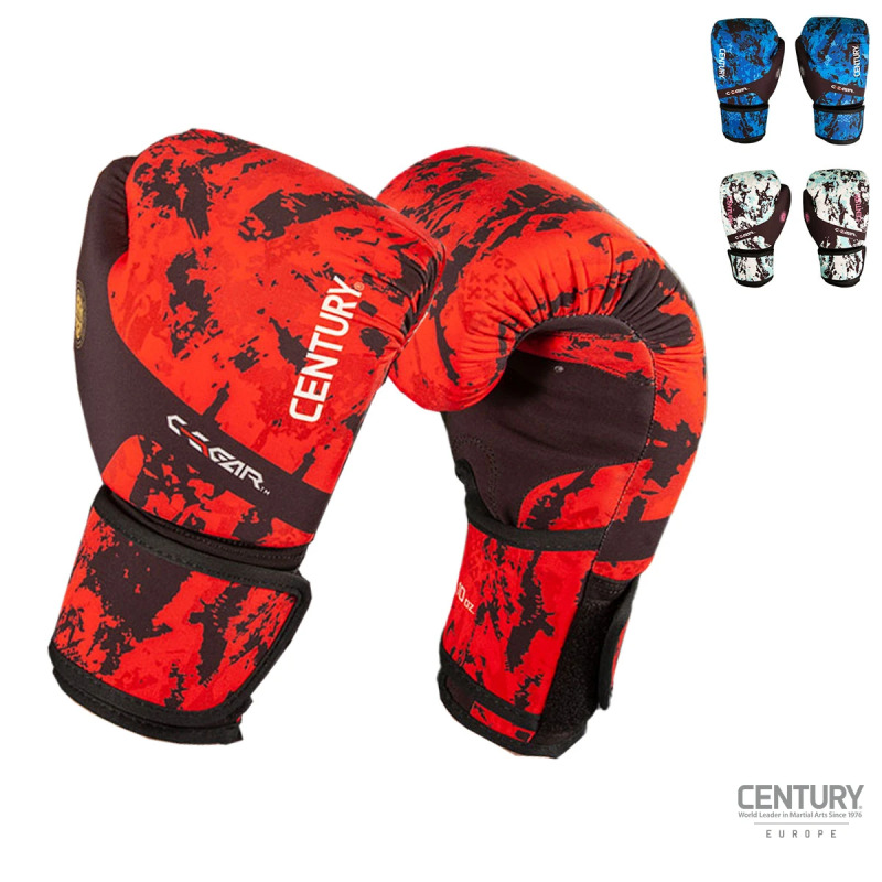 Kickboxerské rukavice Century C-GEAR Sport Respect certifikované WAKO - červené