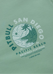 PitBull West Coast Pánska mikina PLANET SURF - mint