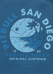 PitBull West Coast Pánska mikina PLANET SURF KPZ - modrá