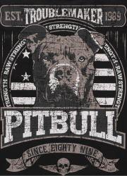 PitBull West Coast Pánska mikina TROUBLEMAKER KPZ - černá