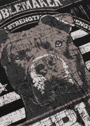 PitBull West Coast Pánska mikina TROUBLEMAKER KPZ - černá