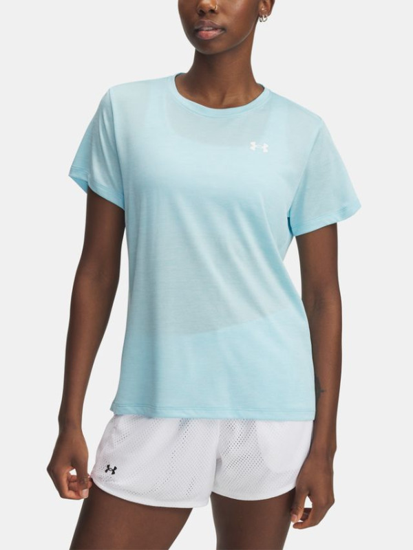 Dámské triko Under Armour Tech SSC- Twist - modré
