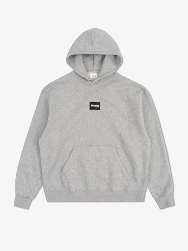 MANTO Pánska mikina LABEL 25 OVERSIZE - šedá