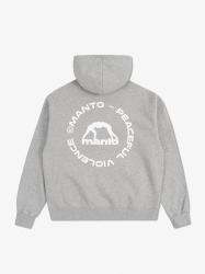 MANTO Pánska mikina LABEL 25 OVERSIZE - šedá