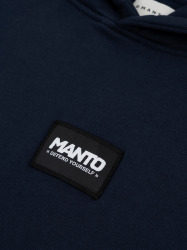 MANTO Pánska mikina LABEL 25 OVERSIZE - tmavě modrá