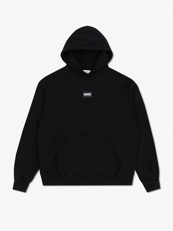 MANTO Pánska mikina LABEL 25 OVERSIZE - černá